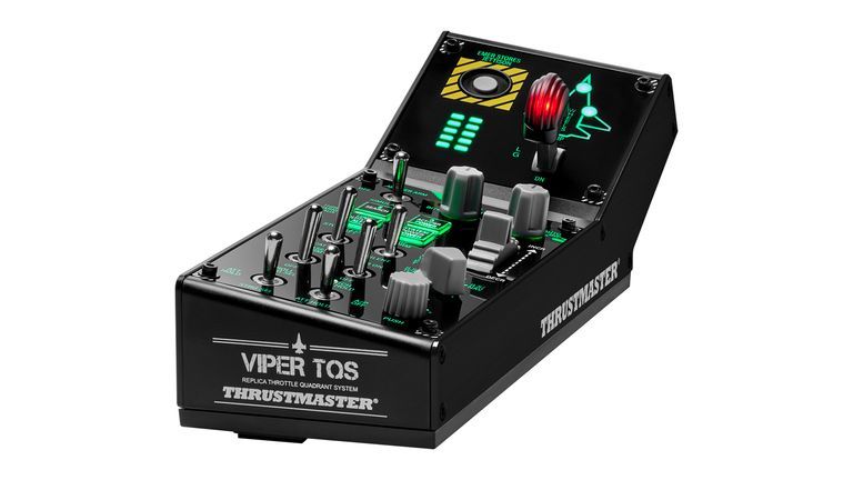 Thrustmaster VIPER Panel Black USB Joystick + Motor Control Lever for PC