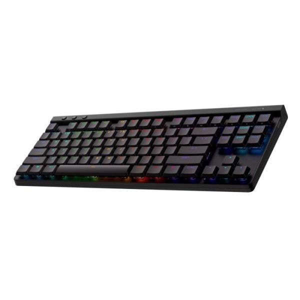Teclado gaming inalámbrico Logitech G515 TKL Lightspeed - Mecánico lineal RGB - AZERTY - Negro