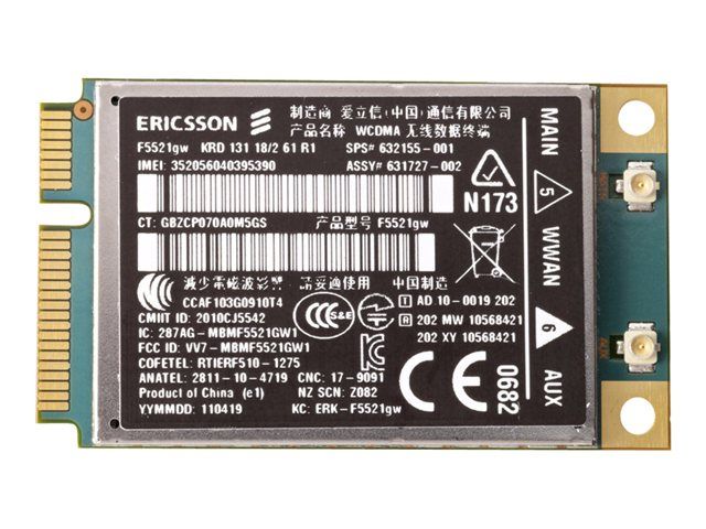 HP hs2340 Wireless Cellular Modem - 3G PCIe Mini Card - 21 Mbps - For EliteBook, ProBook