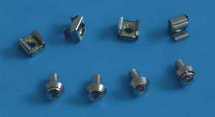 Allnet 100-Pack M6 Cage Nuts with Metal Rosette