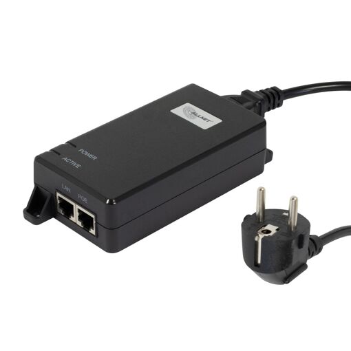 Inyector PoE Allnet Z (1G/2.5G/5G, 15W/30W/60W, carcasa de plástico)