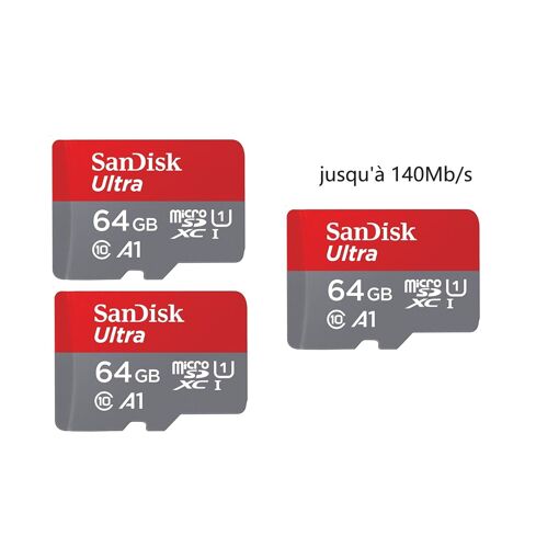 SanDisk Ultra MicroSDXC Memory Card 64GB, Class 10, U1, A1 (5-Pack)