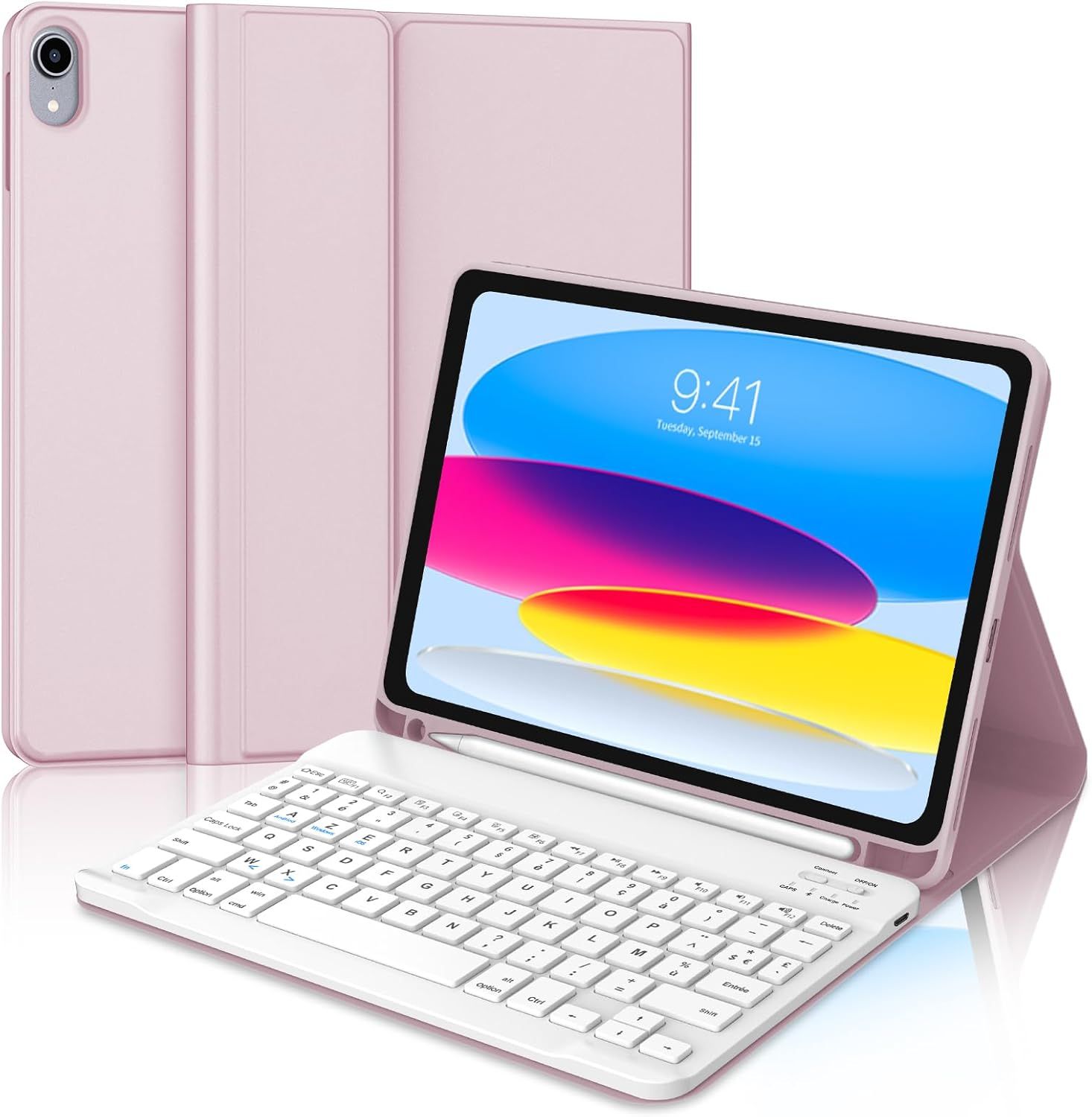 AZERTY Bluetooth Keyboard for iPad 10th Generation 10.9"