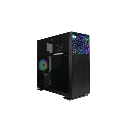 Caja de PC InWin N515 Torre Media E-ATX con Panel de Vidrio Templado - Negro