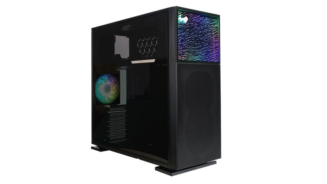 In Win N515 Mid-Tower E-ATX PC Case with Tempered Glass Panel - Black