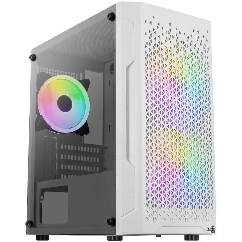AeroCool Trinity Mini PC Case, Micro ATX, White