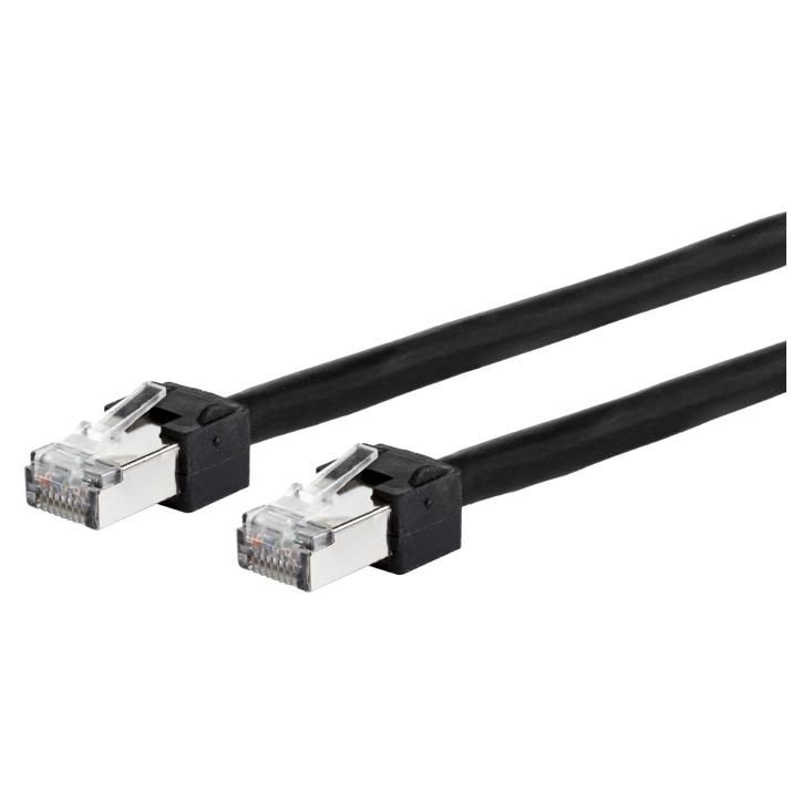 Metz Connect Cat5e Network Cable - 5m, Black (S/UTP STP)