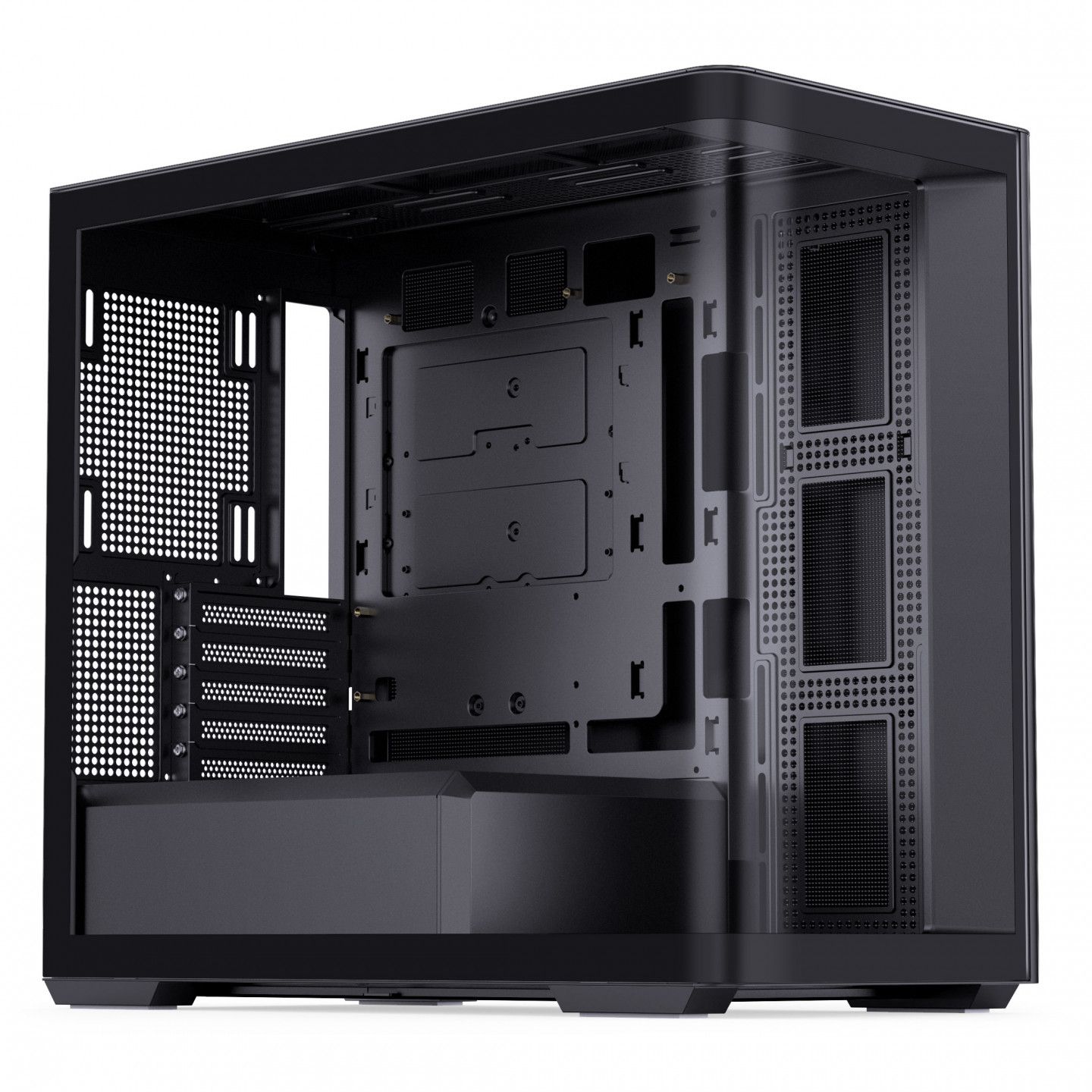 Jonsbo D300 - Black, 270° Tempered Glass