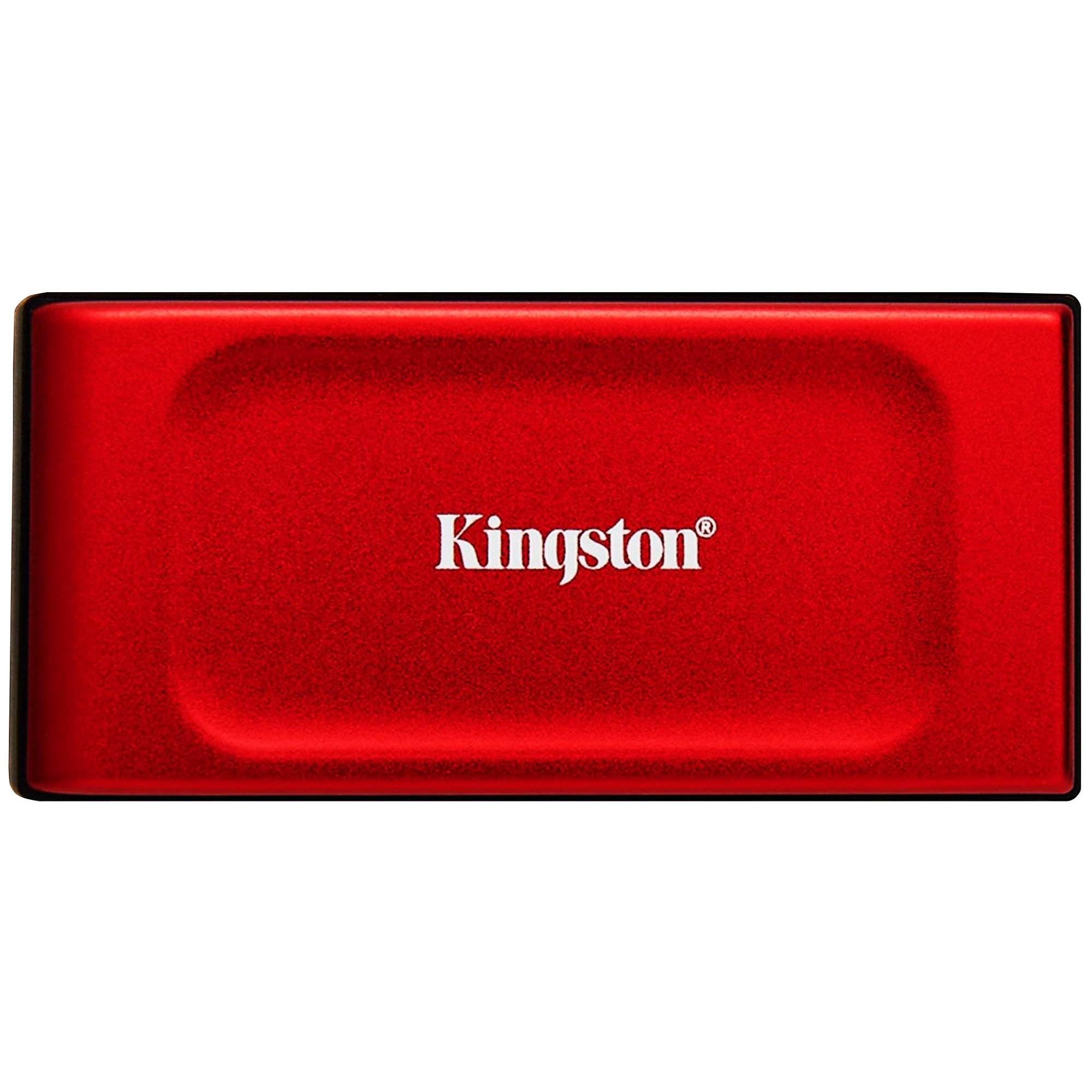 Unidad SSD portátil Kingston 2 TB XS1000 USB 3.2 Gen 2, Rojo