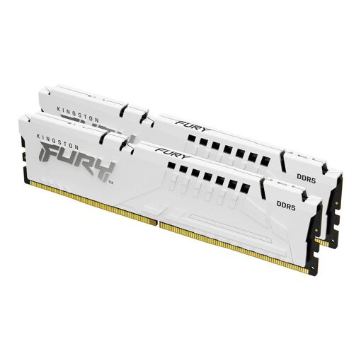 Kit de Memoria Kingston FURY Beast DDR5 32GB (2x16GB) 6000MT/s / PC5-48000 CL36 1.35V con ECC integrado sin búfer - Blanco
