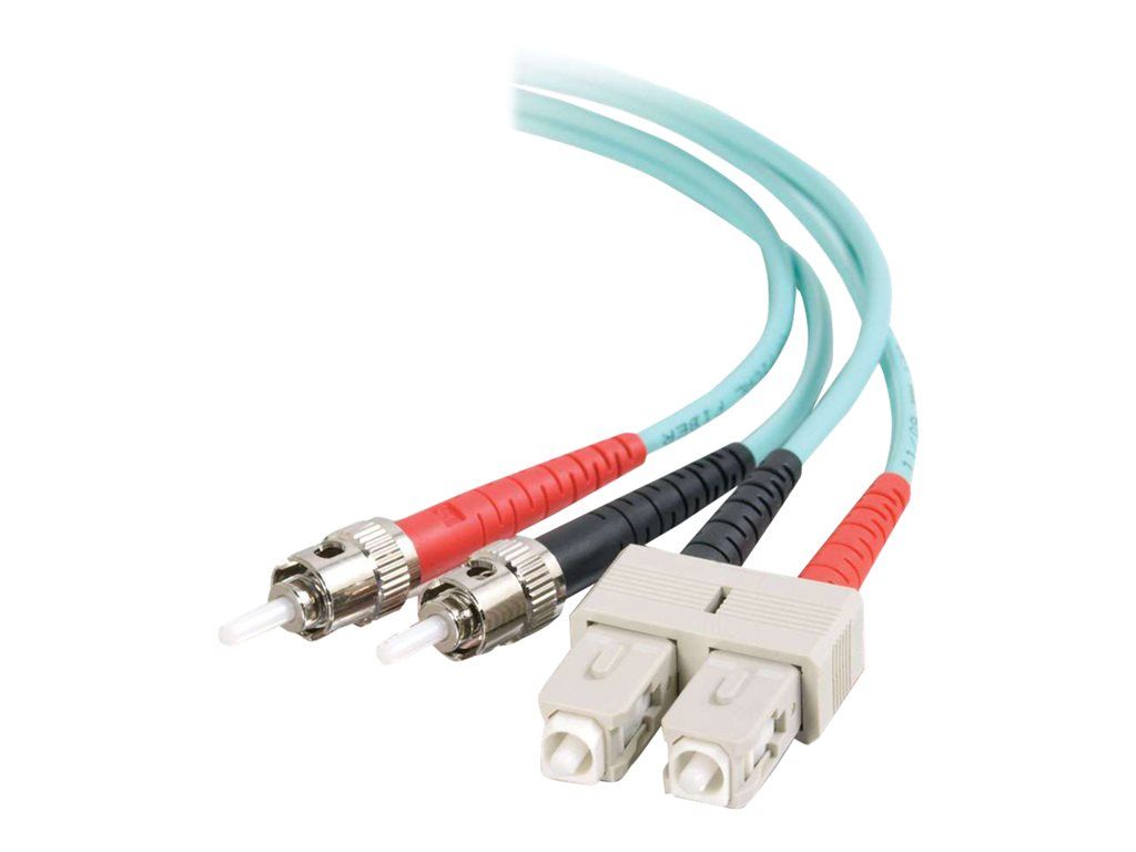 C2G 10Gb OM3 Duplex Multimode Fiber Optic Cable, 3m