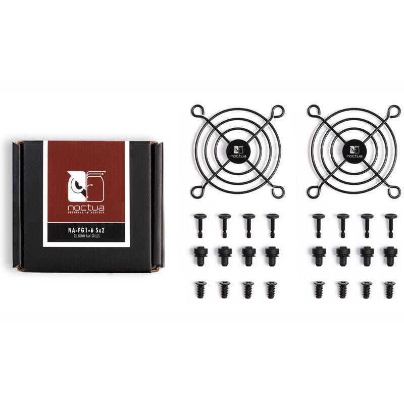 Parrilla para ventilador Noctua SFX2 60 mm, Negro