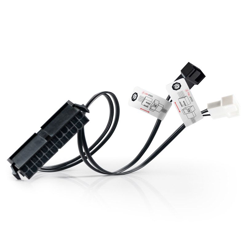 Bitspower 24-Pin ATX Power Connector with Fan Outlet