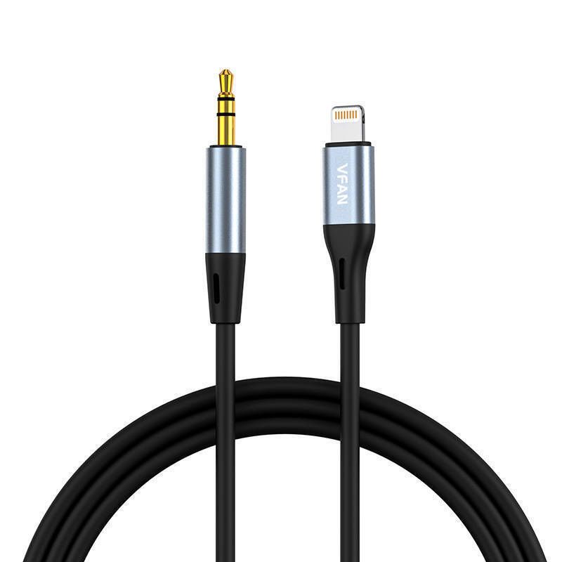 Vipfan L05 Lightning to 3.5mm Aux Cable, 1m (Gray)