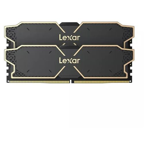 Kit Lexar THOR OC DDR5 - 32 GB (2 x 16 GB) - 6000 MT/s, PC5-24000, CL38, 1,25 V, con búfer, ECC en el chip