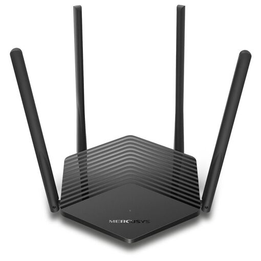 Mercusys MR60X Wireless Gigabit Ethernet Router Dual Band (2.4 GHz / 5 GHz) Black