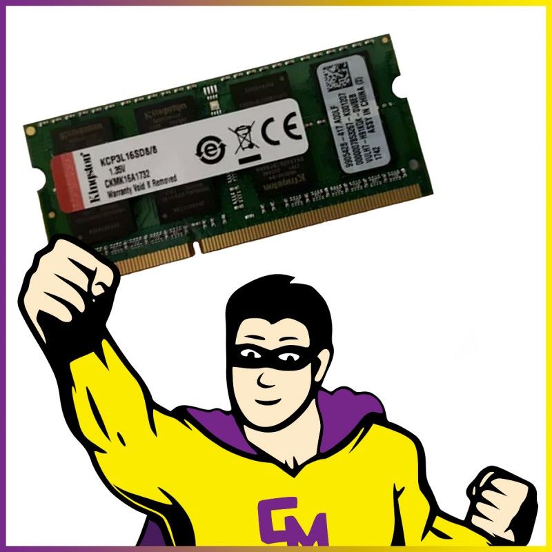 8GB DDR3 SODIMM RAM (1600MHz, CL11, 1.35V) by Kingston Technology