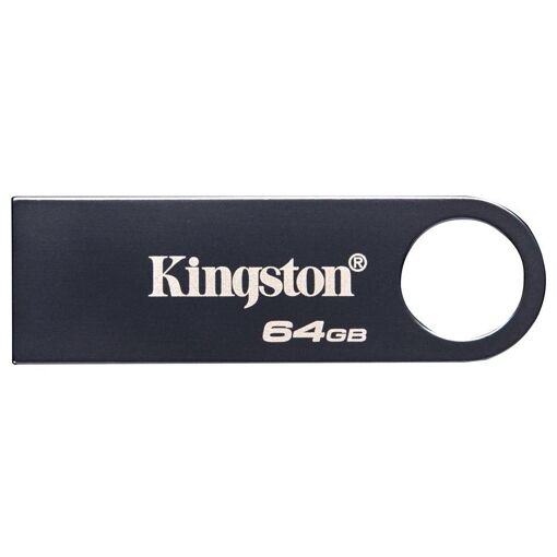  Kingston DataTraveler SE9 G3 - Unidad flash USB de 64 GB, USB 3.2 Gen 1 - Acero oscuro