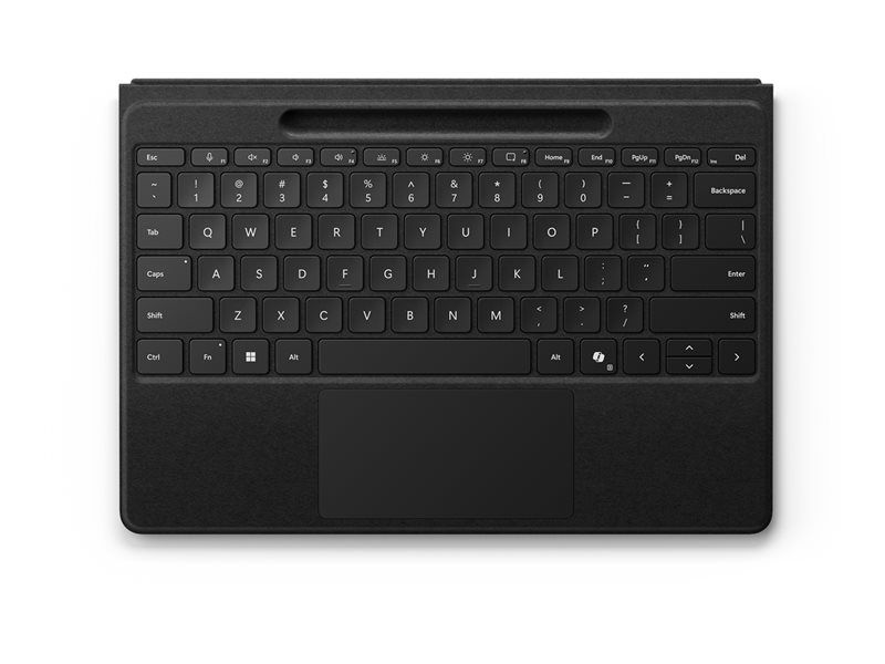 Clavier Microsoft Surface Pro Flex - Clavier sans fil AZERTY français avec pavé tactile, accéléromètre et support de rangement et de chargement pour le Surface Slim Pen 2 - rétroéclairé
