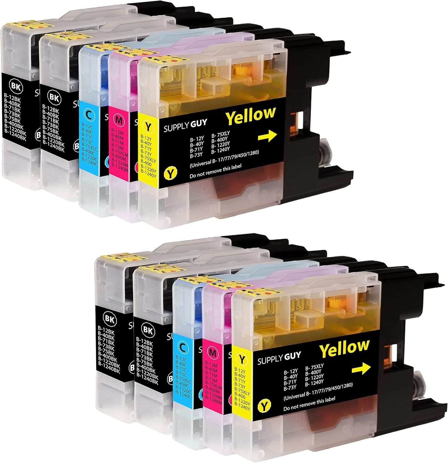 4 Cartouches d'encre Compatible avec Brother LC-1240 pour Imprimantes DCP-J & MFC-J