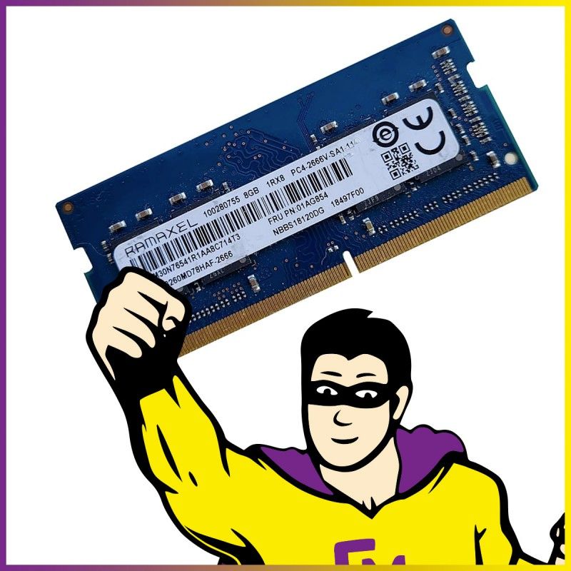 Ramaxel 8GB DDR4 SODIMM RAM (2666MHz, PC4-21300S)