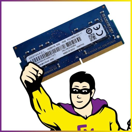 Memoria RAM Ramaxel de 8 GB (2666 MHz, PC4-21300S, SODIMM)