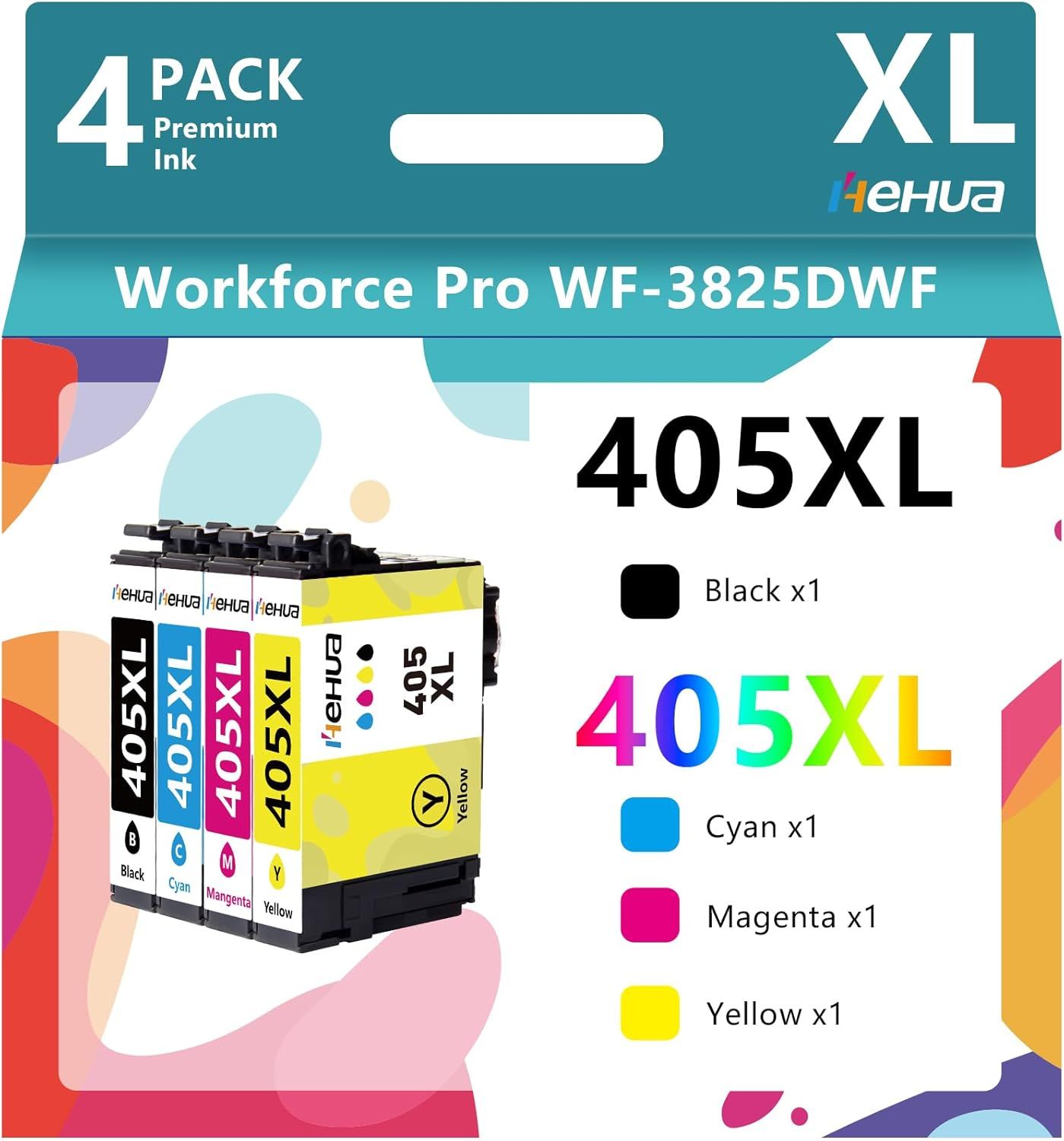 Epson 405XL Multipack - 4 Cartridges (Black, Cyan, Magenta, Yellow) for WF-3820, WF-3825, WF-4820, WF-4825, WF-4830, WF-7310, WF-7830, WF-7835, WF-7840