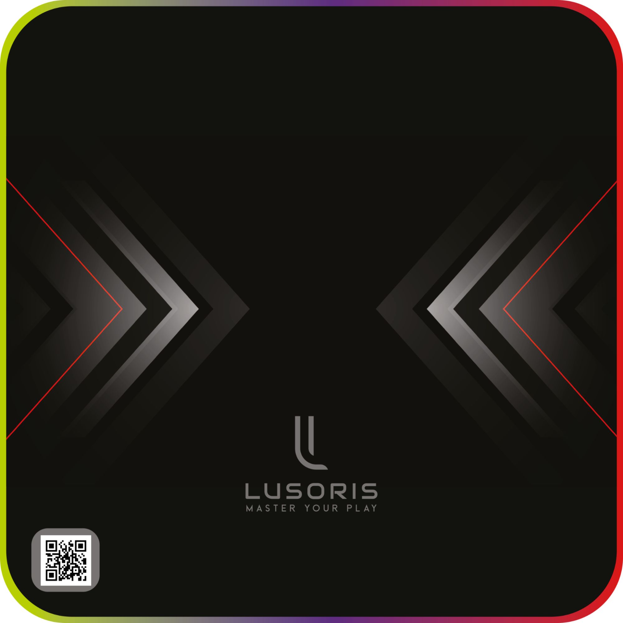 LUSORIS TPDS-22 Ultra Precise Mouse Pad - Smooth Surface, Anti-Slip Base, Ergonomic Comfort, Optimal Durability - Size 250x250 mm, Thickness 3 mm, High Quality Polyester, Ideal for Gaming