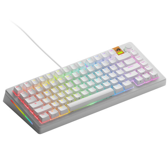 Glorious Gaming GMMK 3 HE 75% Prebuilt Keyboard, USB, QWERTY English US, White