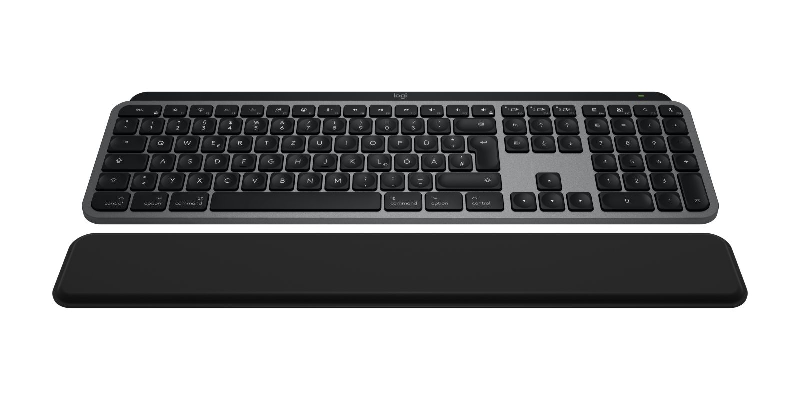 Logitech MX Keys S Combo for Mac - Keyboard and Mouse Set, Bluetooth, QWERTZ German, Grey