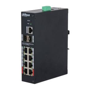 Dahua HS4210-8GT-110 - Managed Switch - PoE+ - 8 x 10/100/1000 (PoE) + 2 x 1000Base-X SFP - Desktop, DIN Rail Mount