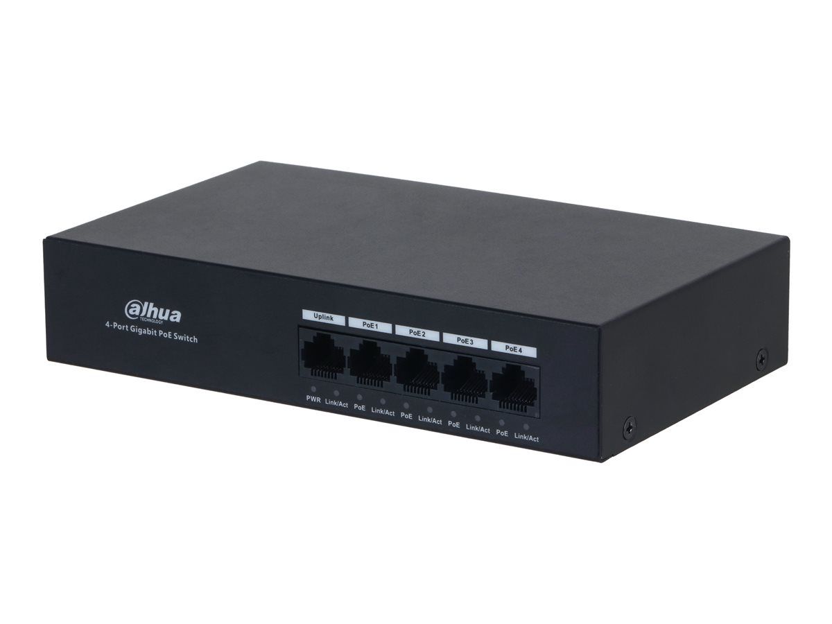 Dahua Technology PoE Switch PFS3005-4GT-36 (4x10/100/1000, Desktop, 36W)