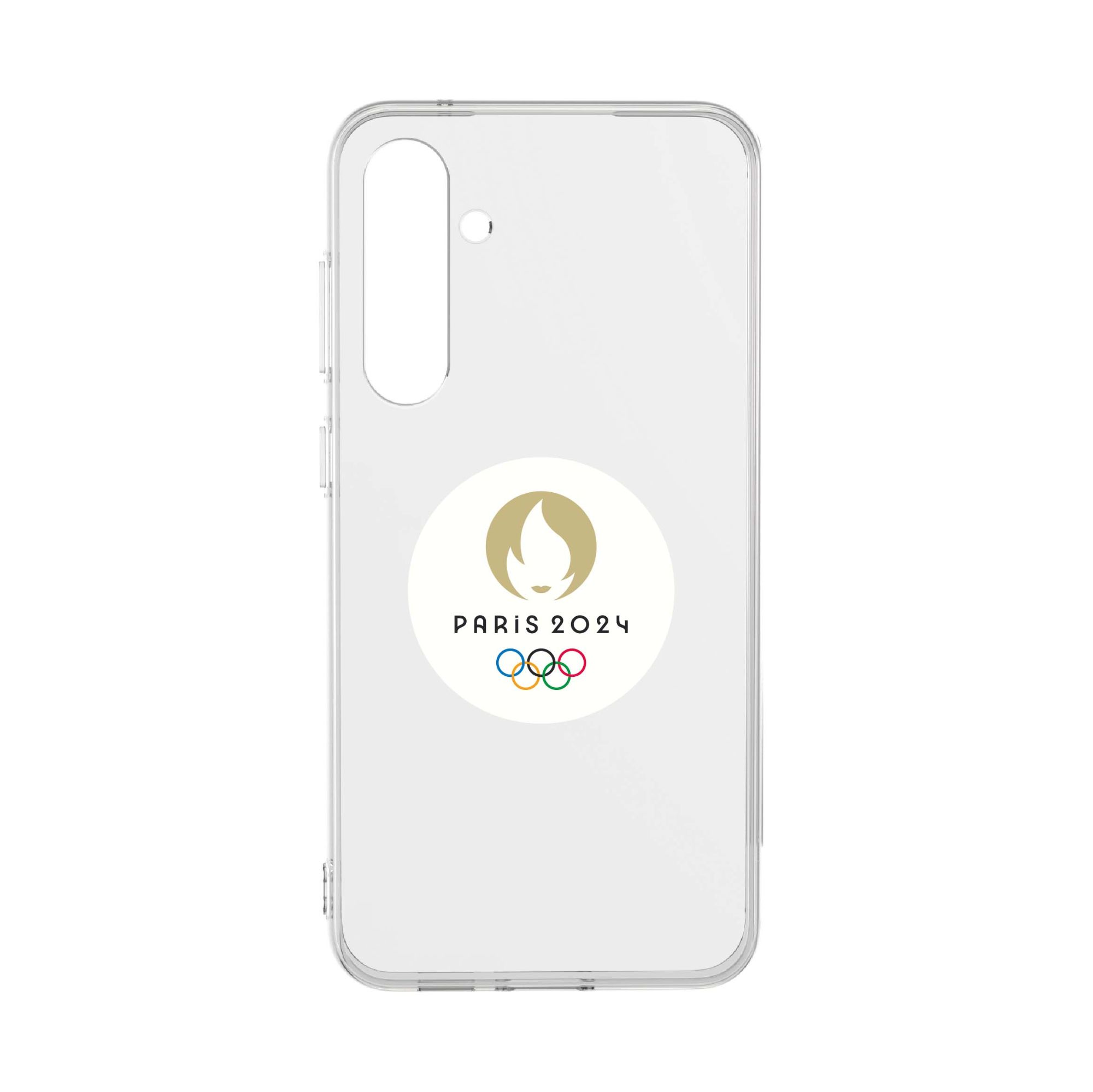 JO2024 Transparent Case for Galaxy S23 FE 'Flamme Paris 2024'