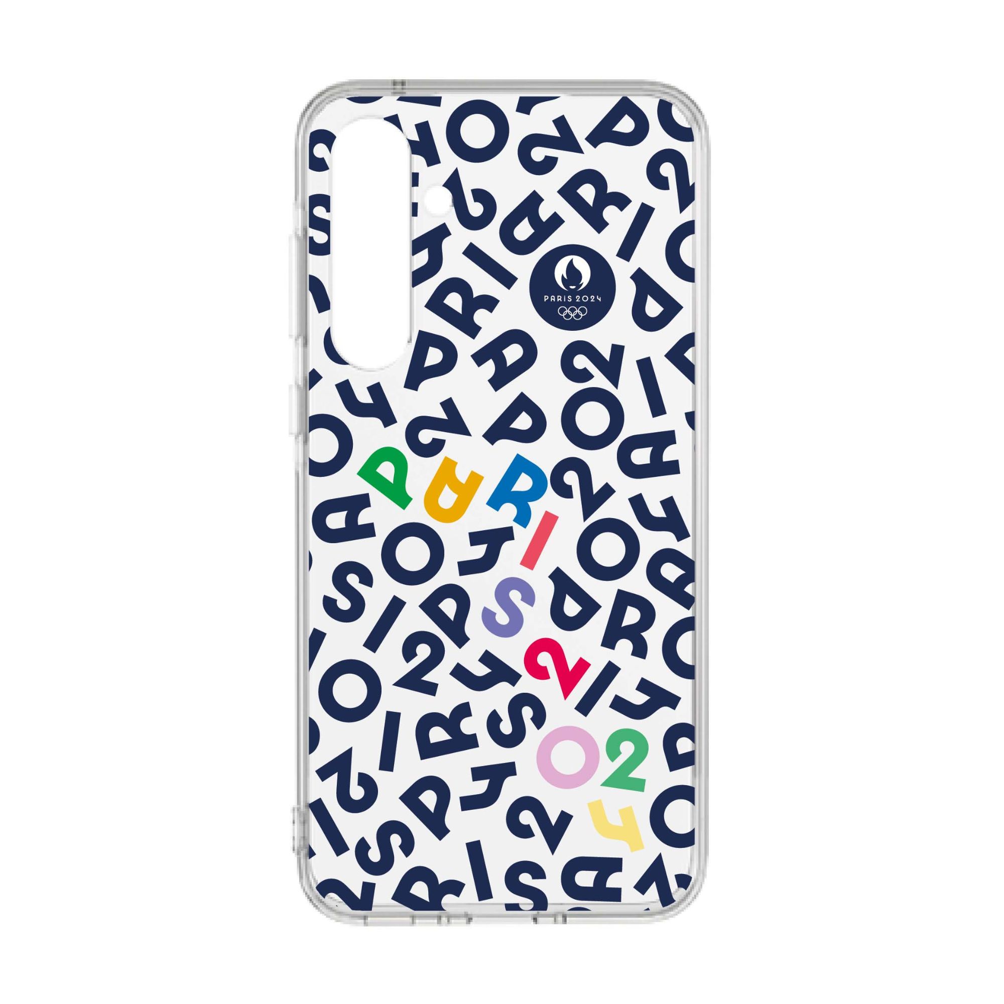 JO2024 Transparent Case for Galaxy A35 5G - Paris Letters 2024