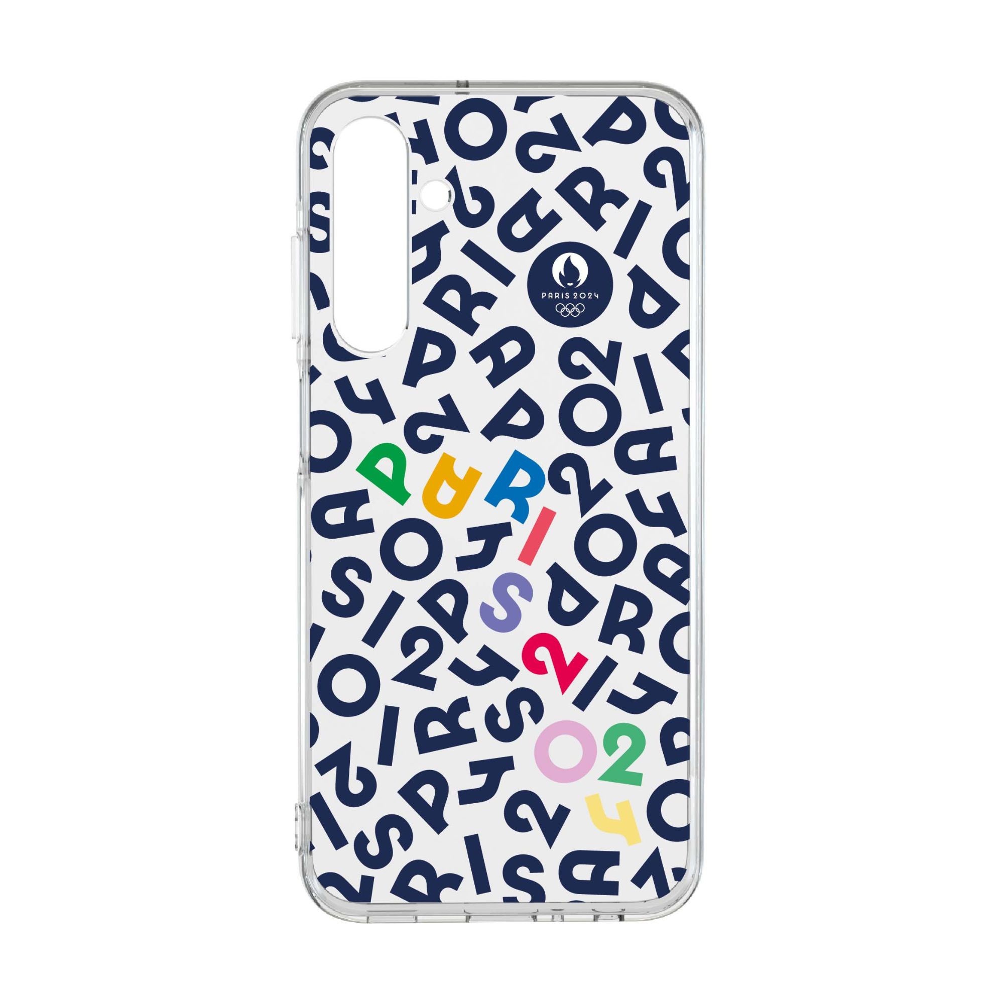 JO2024 Transparent Case for Galaxy A25 - Paris 2024 Letters