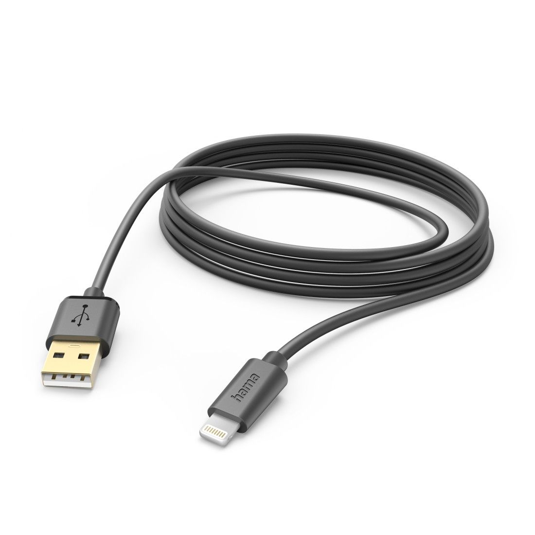 Hama USB-A to Lightning Cable, 3m, Black