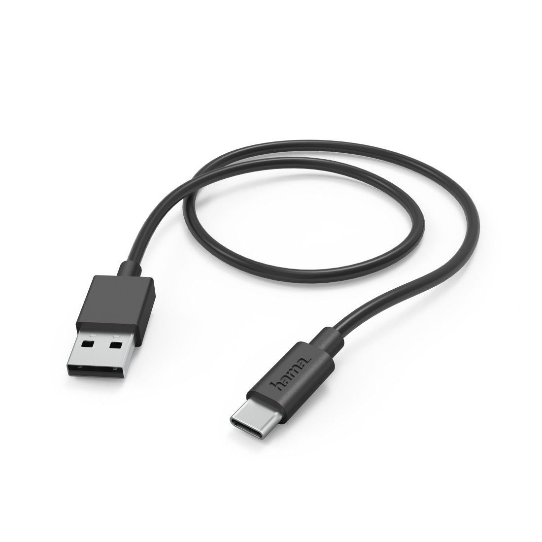 Hama USB-A to USB-C Charge Cable, 1m, Black