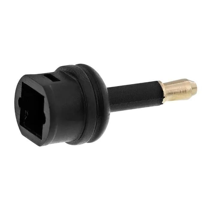 TNB Digital Audio Adapter - 3.5mm Optical Jack to TOSLINK Female - Black