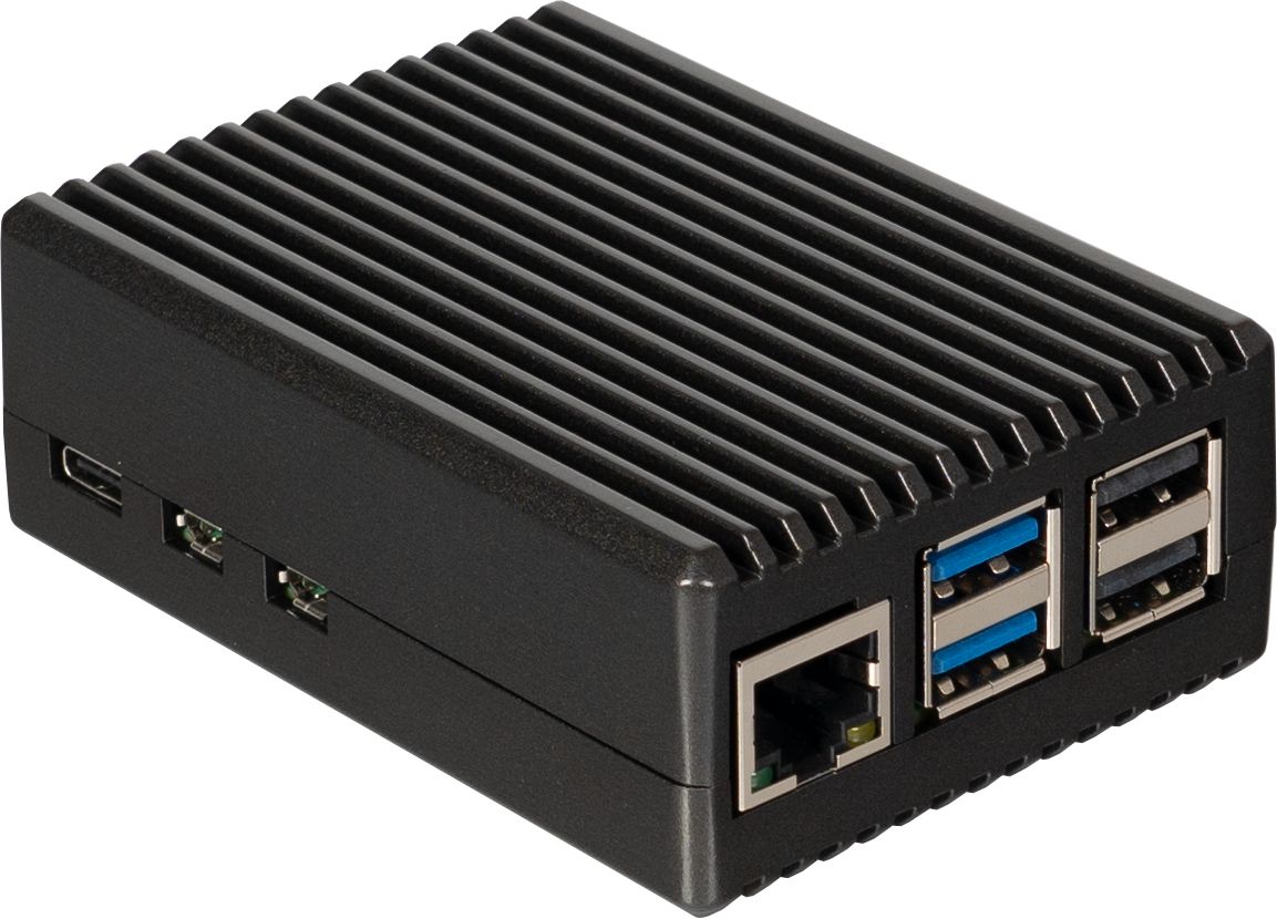 JOY-IT Raspberry Pi 5 Aluminum Case - Black