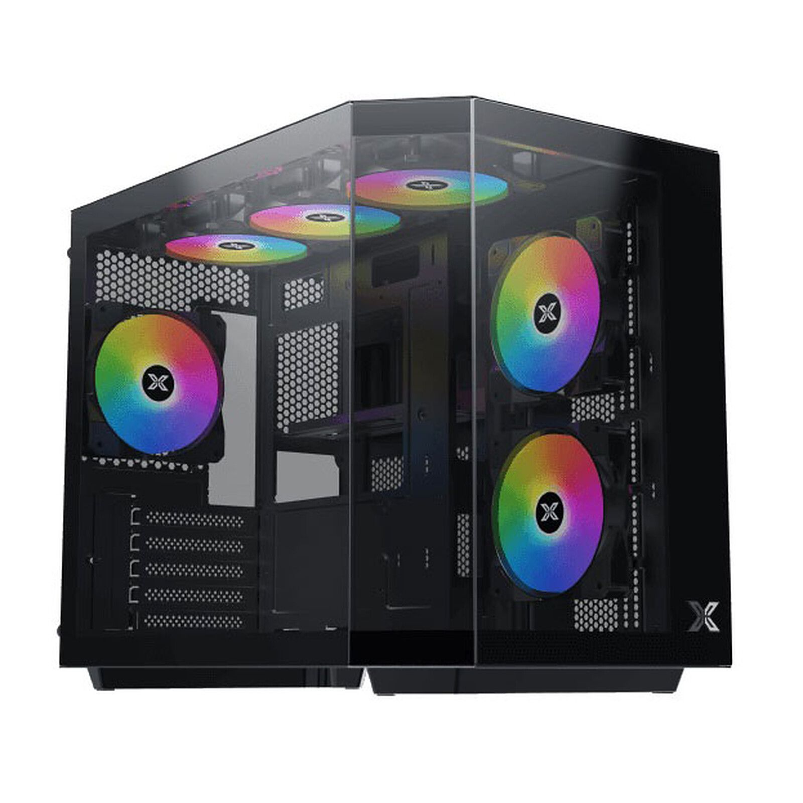 Xigmatek Cubi M RGB Micro-ATX Mini PC Case - Black