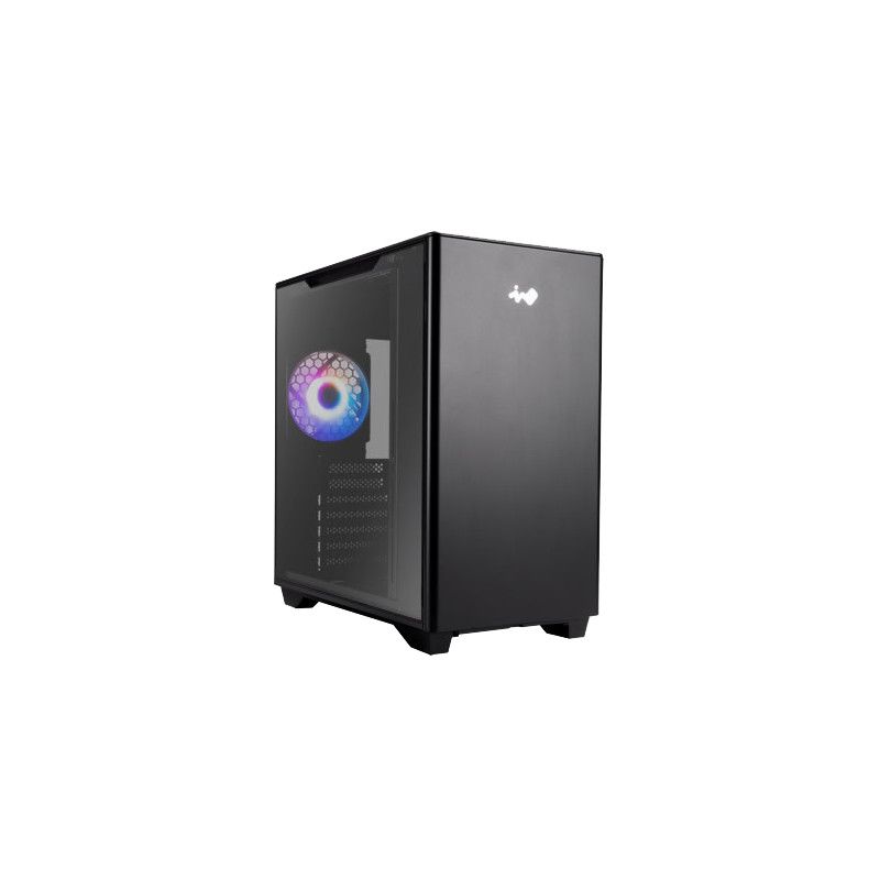 InWin A5 RGB Mid-Tower E-ATX Case with Glass Panel - Black
