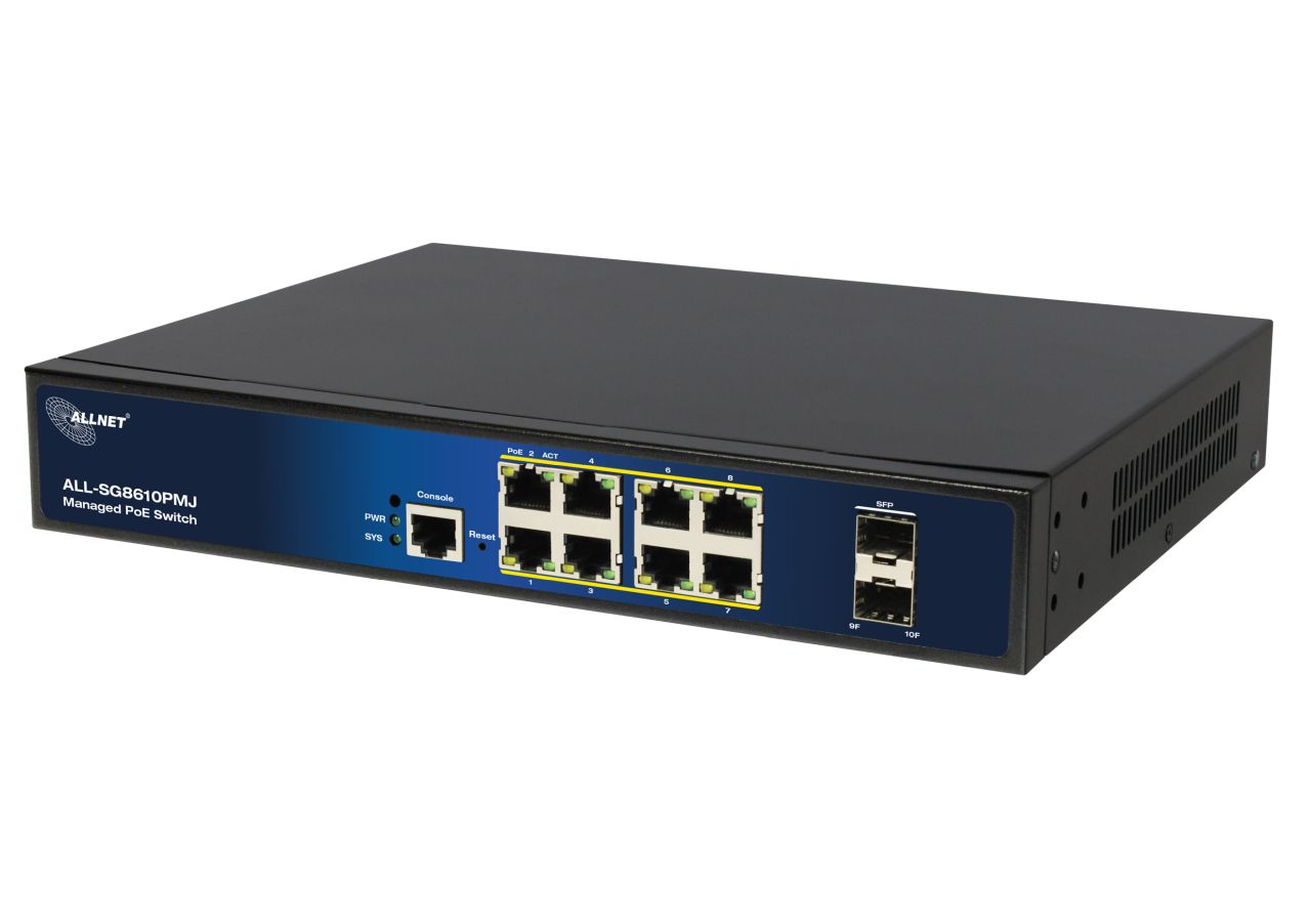 Allnet ALL-SG8610PMJ POE M 2-Port Gigabit Ethernet Switch