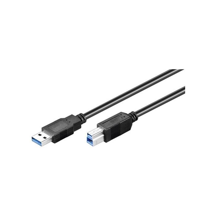 Goobay SuperSpeed USB 3.0 Cable - Black, 1m