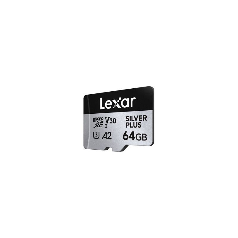 Tarjeta de memoria Lexar MICROSDXC 64 GB Silver Plus