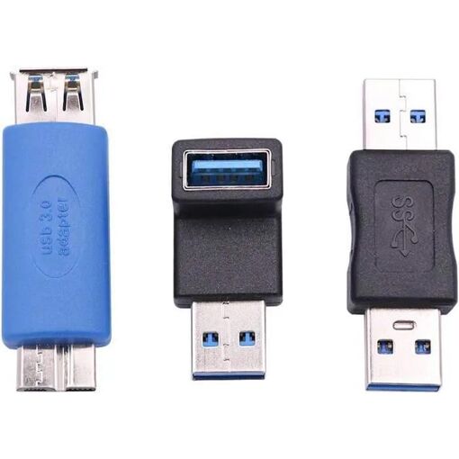 Adaptateur USB 3.0 UNDERSCORE - Mâle/Mâle - 5 Gbps - Rétrocompatible USB 2.0 - Noir
