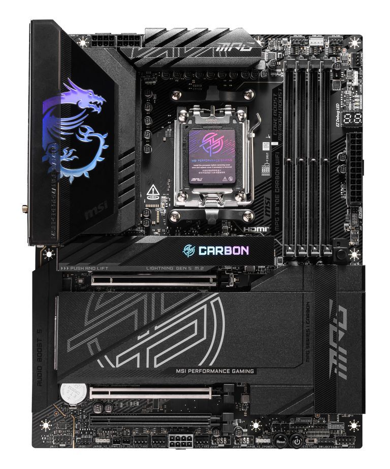 MSI MPG X870E Carbon Wi-Fi Motherboard (AMD X870E, AM5, ATX)