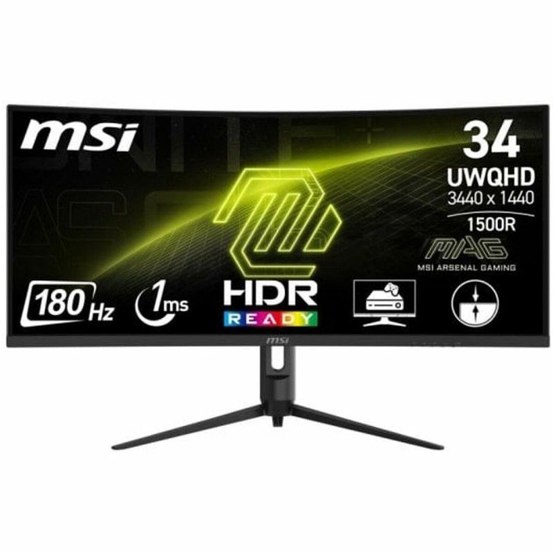 Monitor MSI MAG 342CQR E2 de 34 pulgadas UltraWide Quad HD (50-60 Hz 180 Hz)