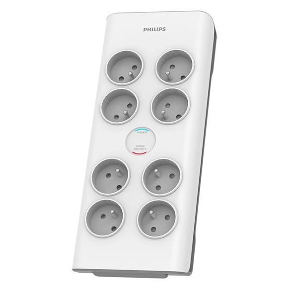 Philips SPN7080WA Surge Protector Power Strip - 8 Outlets - 2m Cable