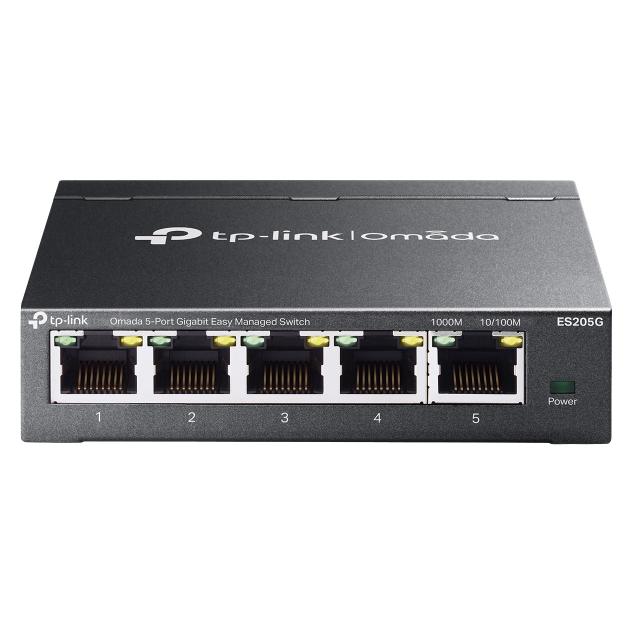 Commutateur réseau TP-Link Omada ES205G gérés Gigabit Ethernet (Noir)
