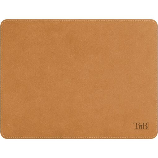 Tapis de souris en cuir recyclé TNB - Marron clair